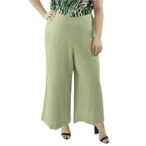 Marée Pour Toi Wide Leg Linen Pants, Size 22